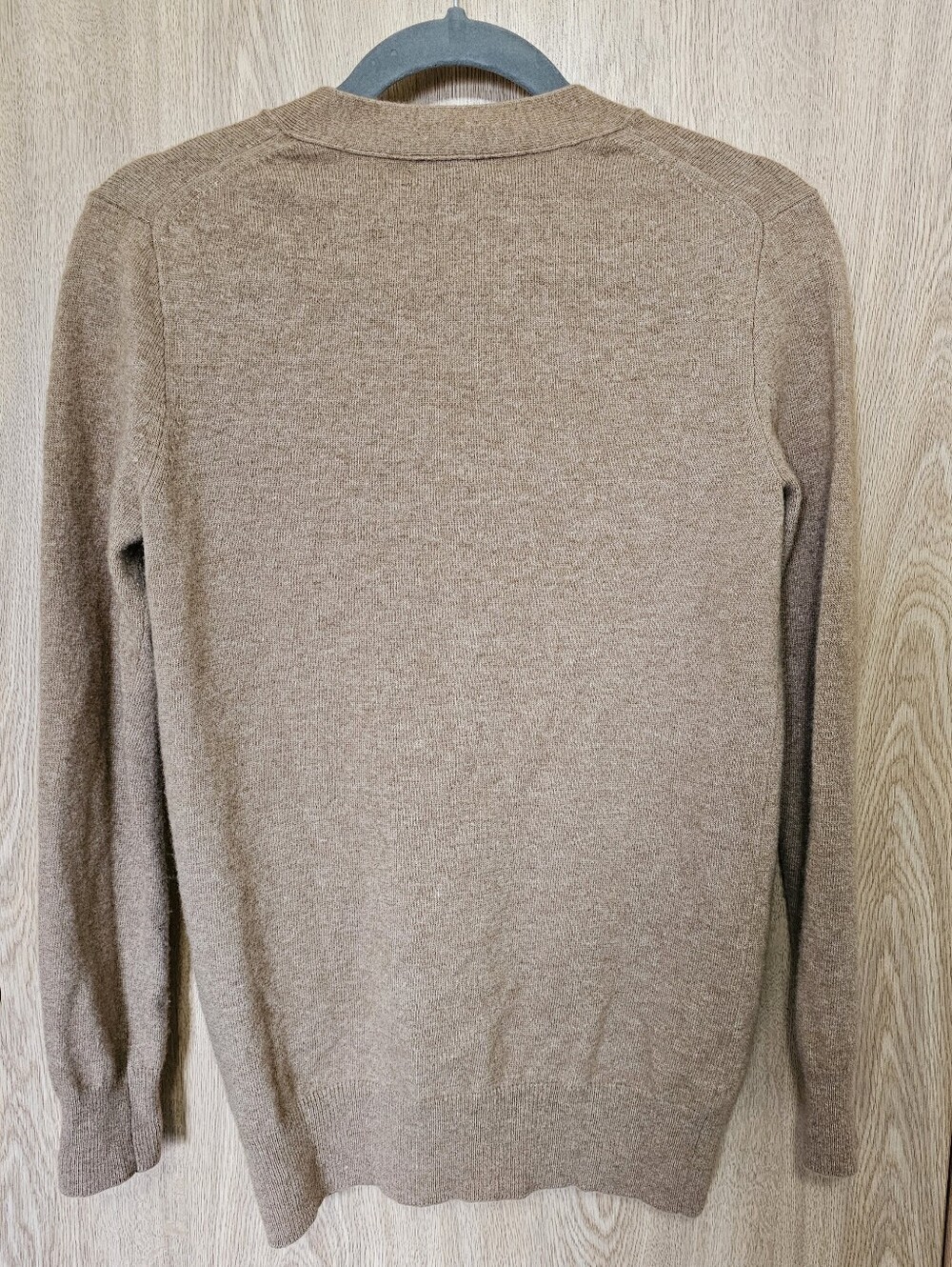 J Crew Wool Cashmere blend Cardigan Sweater Camel Tan Brown XS - Picture 4 of 5